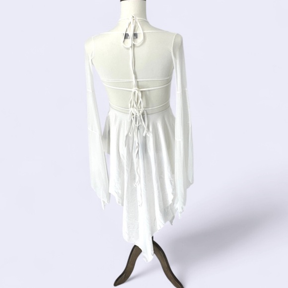 Darker waves dolls kill NWT Asymmetrical mesh wrap dress size XXS - Picture 4 of 10